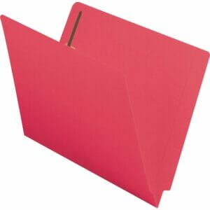 Colored End Tab Fastener Folders with Shelf-Master® Reinforced Tab