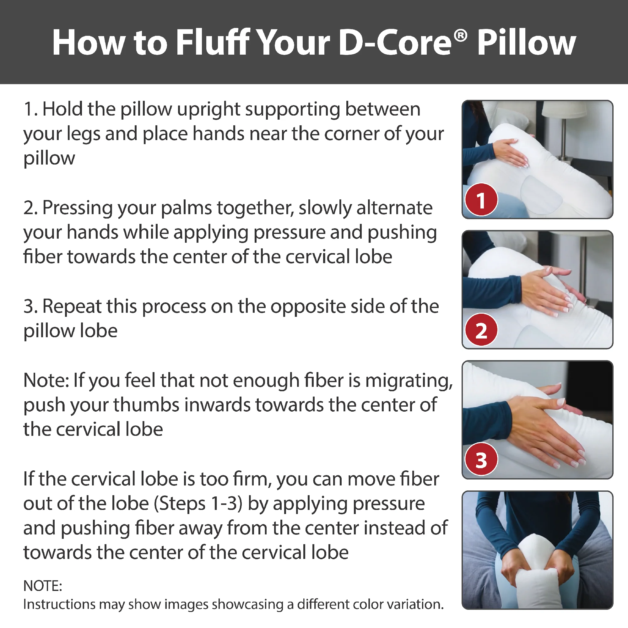 D-Core Cervical Support Pillow - Midsize D-Core Cervical Support Pillow - Midsize