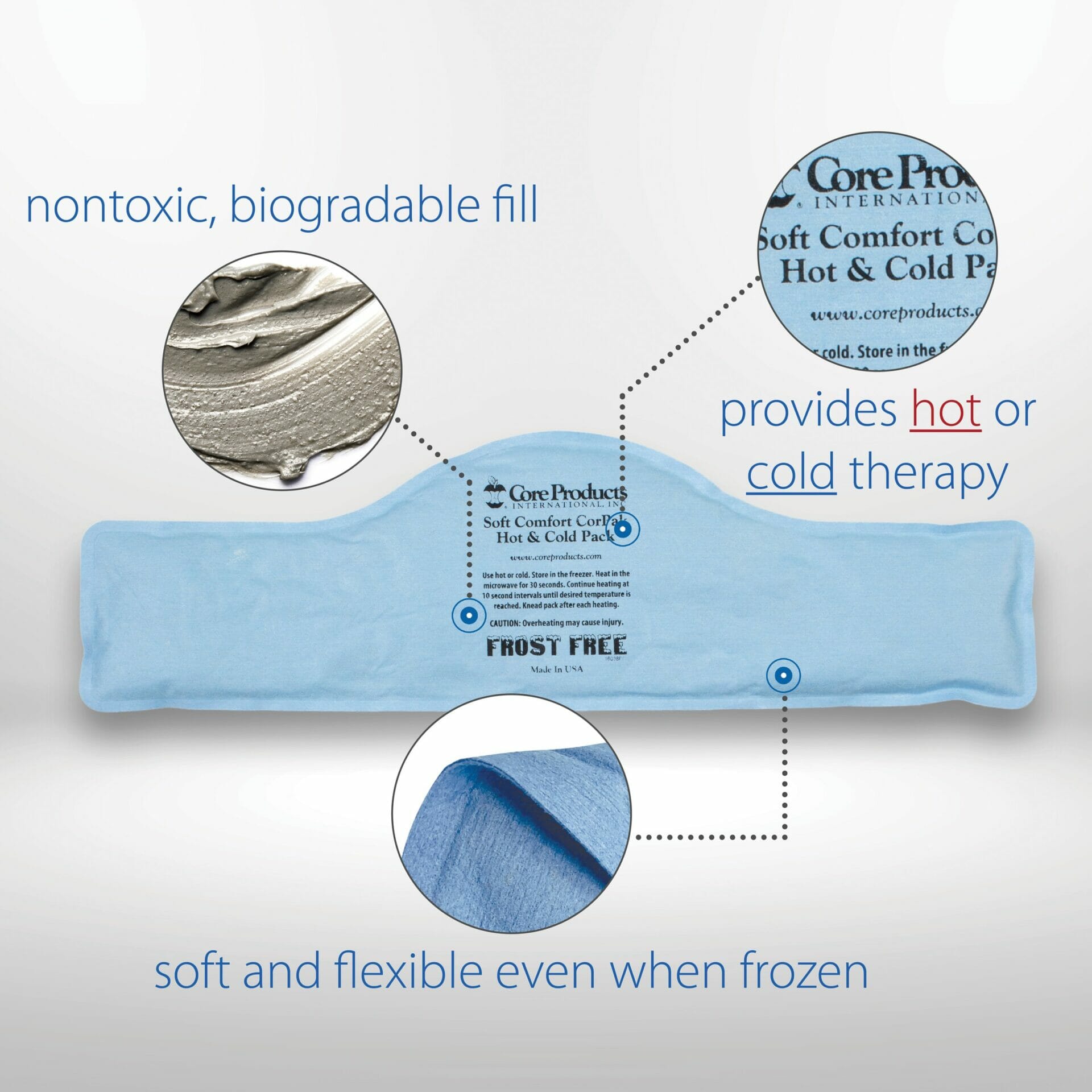 Soft Comfort CorPak Hot & Cold Therapy Pack - Cervical 6" x 20" Soft Comfort CorPak Hot & Cold Therapy Pack - Cervical 6" x 20"