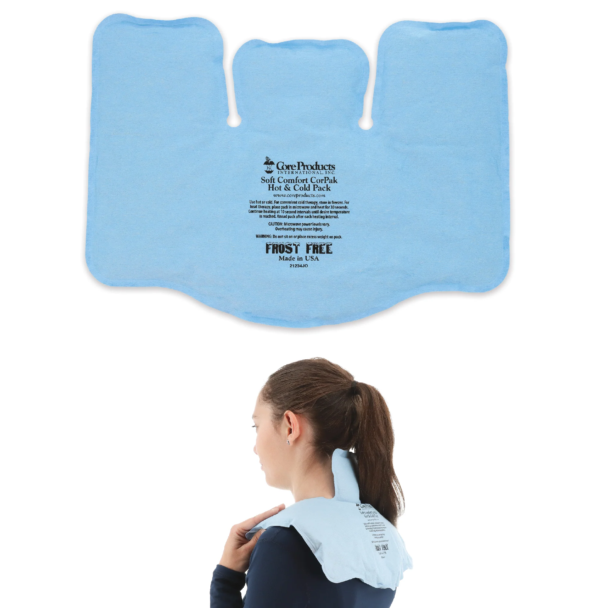 Soft Comfort CorPak Hot & Cold Therapy Pack - Tri-Sectional 11" x 15" Soft Comfort CorPak Hot & Cold Therapy Pack - Tri-Sectional 11" x 15"