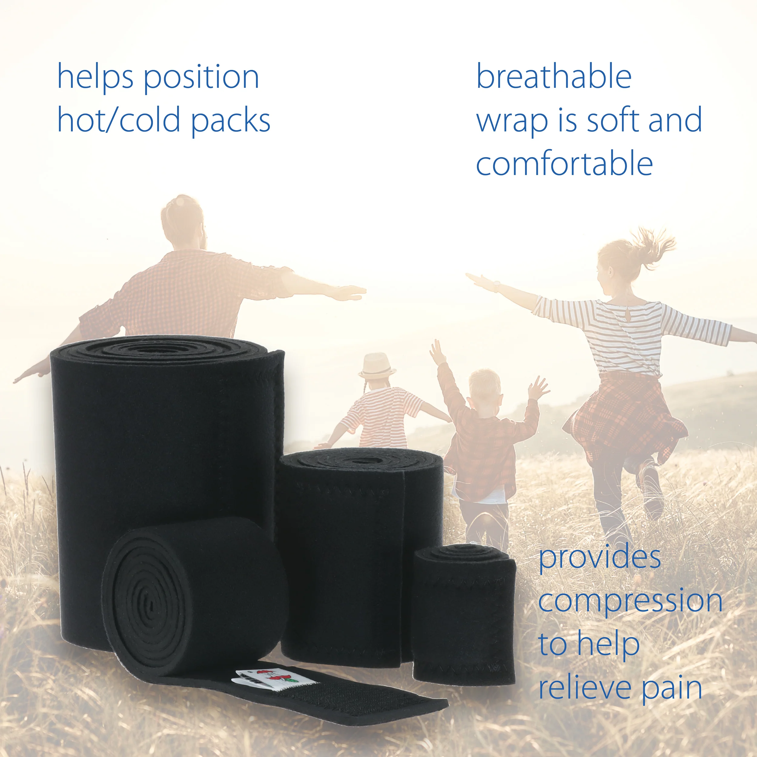 Core Black Neoprene Core Wraps, Compression Therapy Wrap Core Black Neoprene Core Wraps, Compression Therapy Wrap