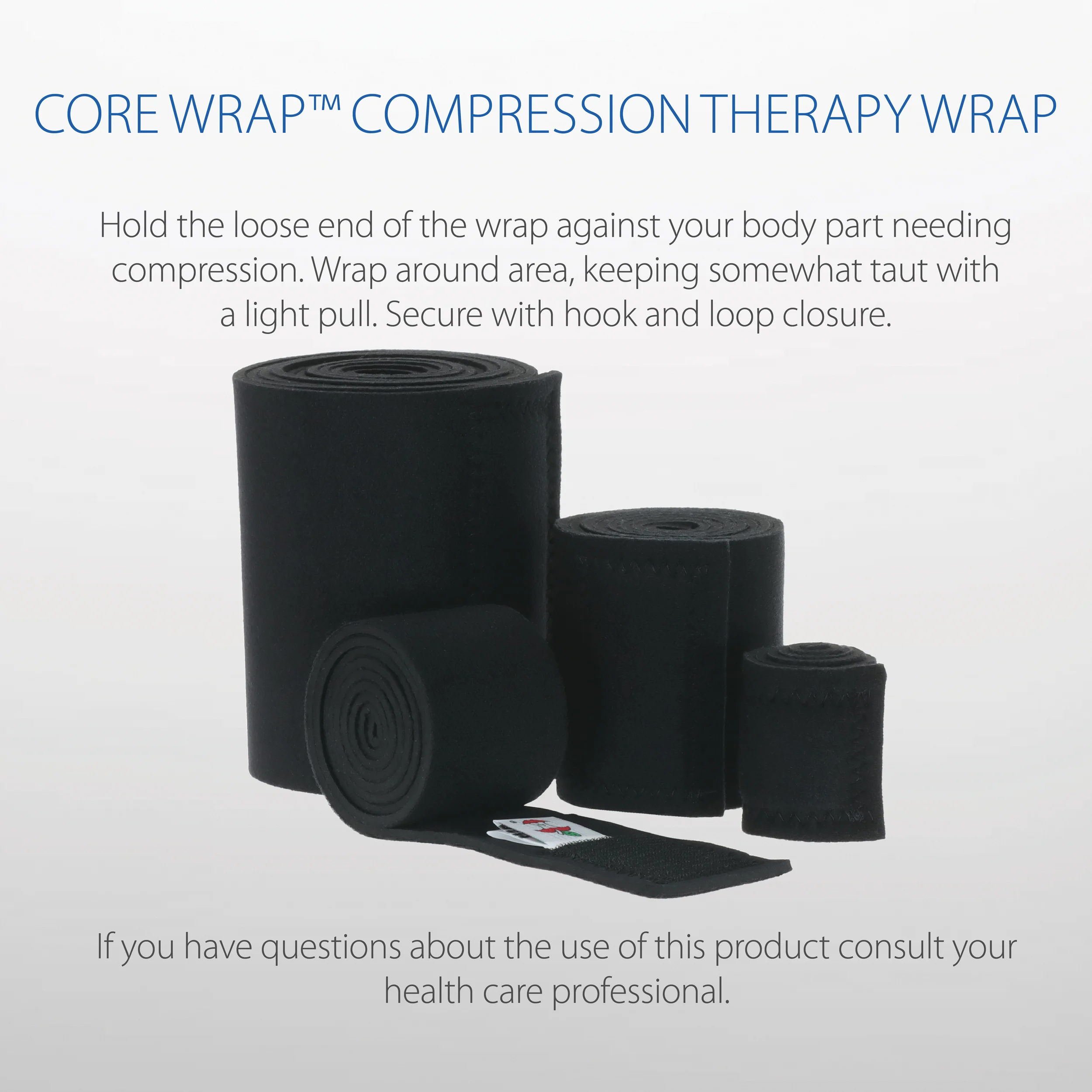 Core Black Neoprene Core Wraps, Compression Therapy Wrap Core Black Neoprene Core Wraps, Compression Therapy Wrap