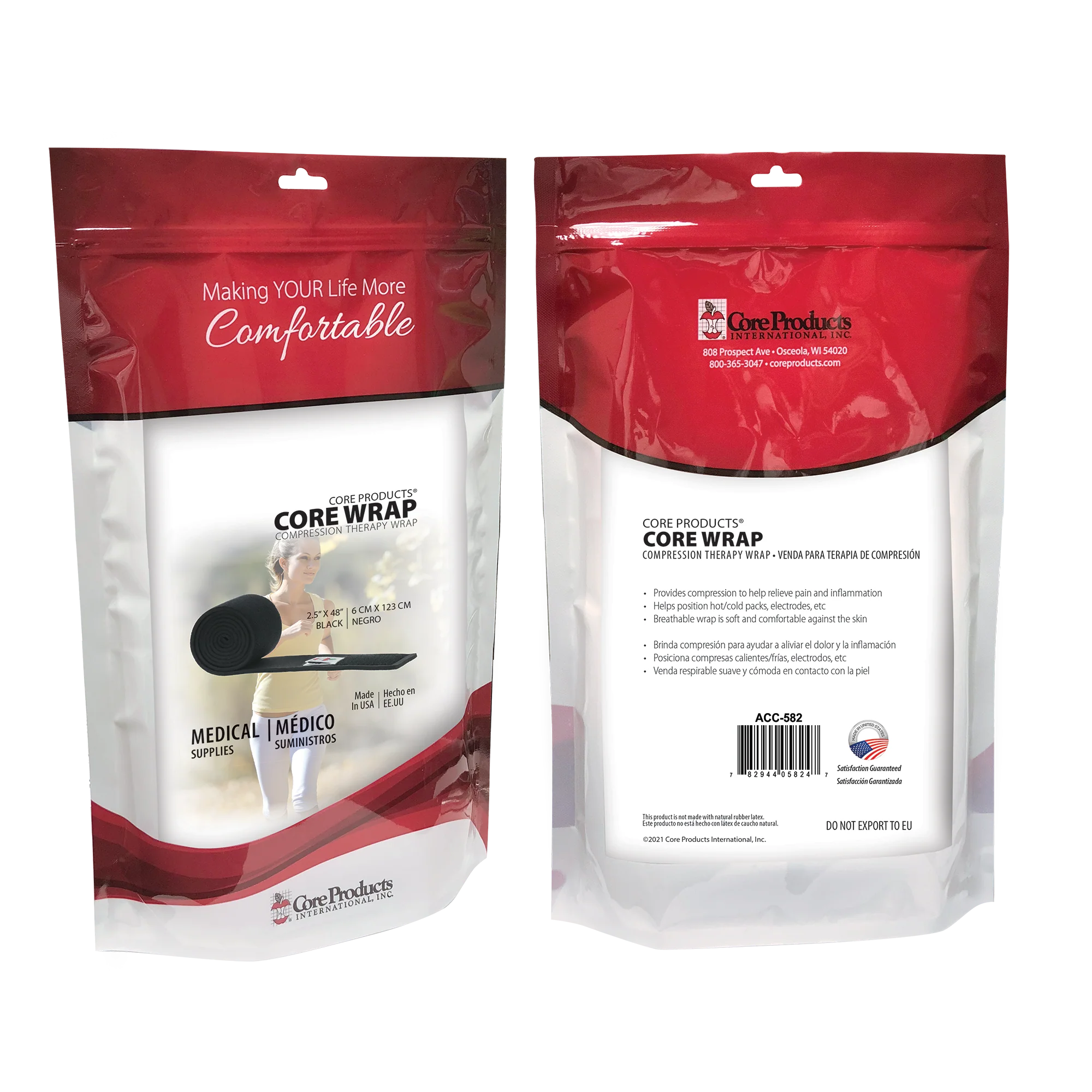 Core Black Neoprene Core Wraps, Compression Therapy Wrap Core Black Neoprene Core Wraps, Compression Therapy Wrap