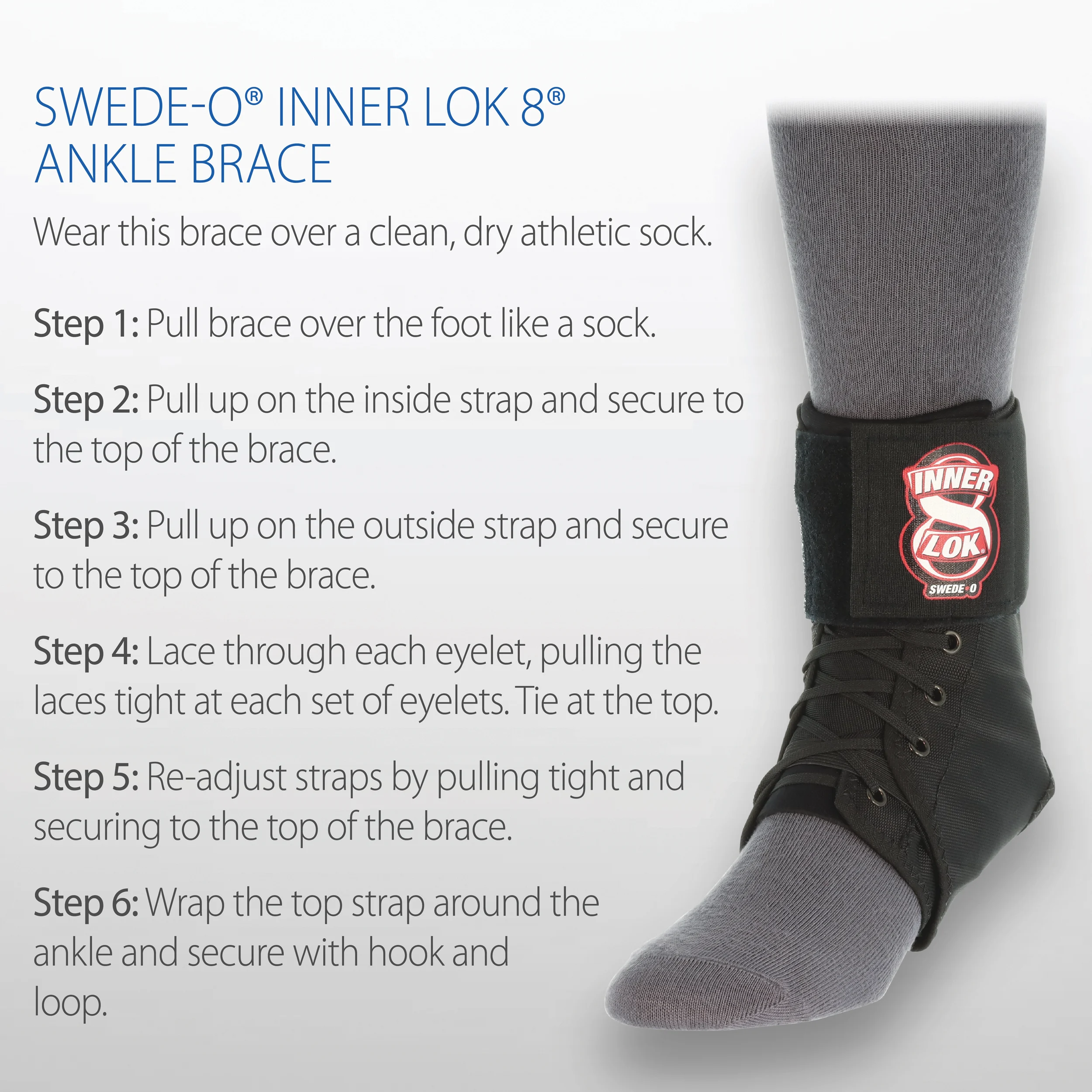 Swede-O Inner Lok 8 Ankle Brace Swede-O Inner Lok 8 Ankle Brace