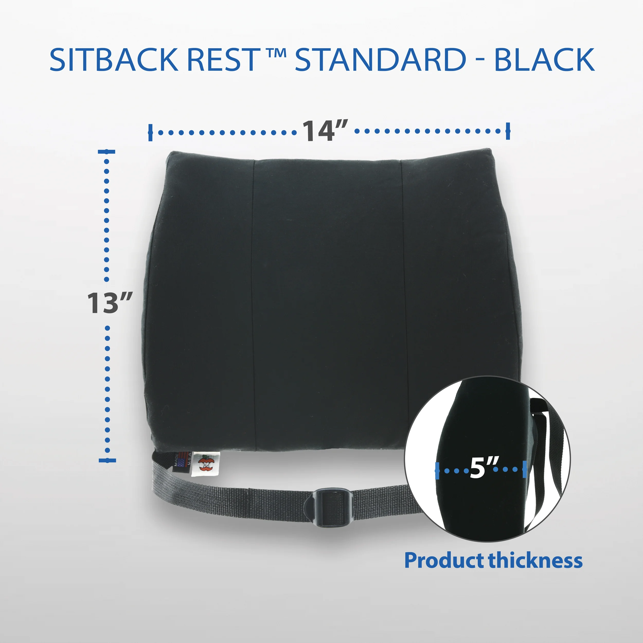 Sitback Rest Lumbar Support Cushion Sitback Rest Lumbar Support Cushion