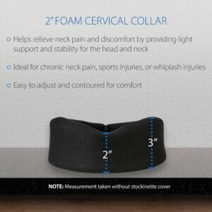 Foam Cervical Collar in Black