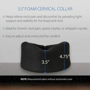 Foam Cervical Collar in Black