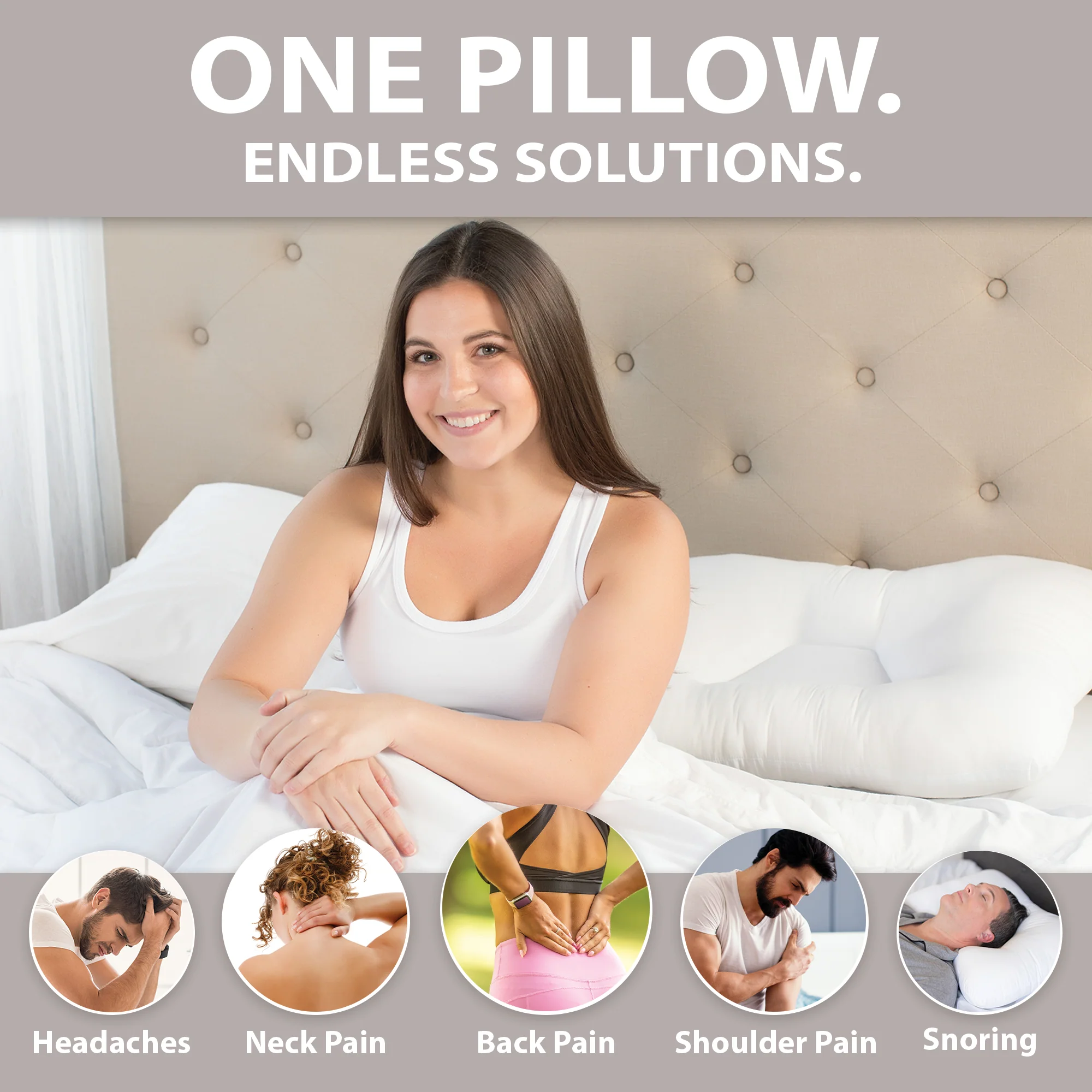 Mid-Core Mid Size Tri-Core Cervical Support Pillow Mid-Core Mid Size Tri-Core Cervical Support Pillow