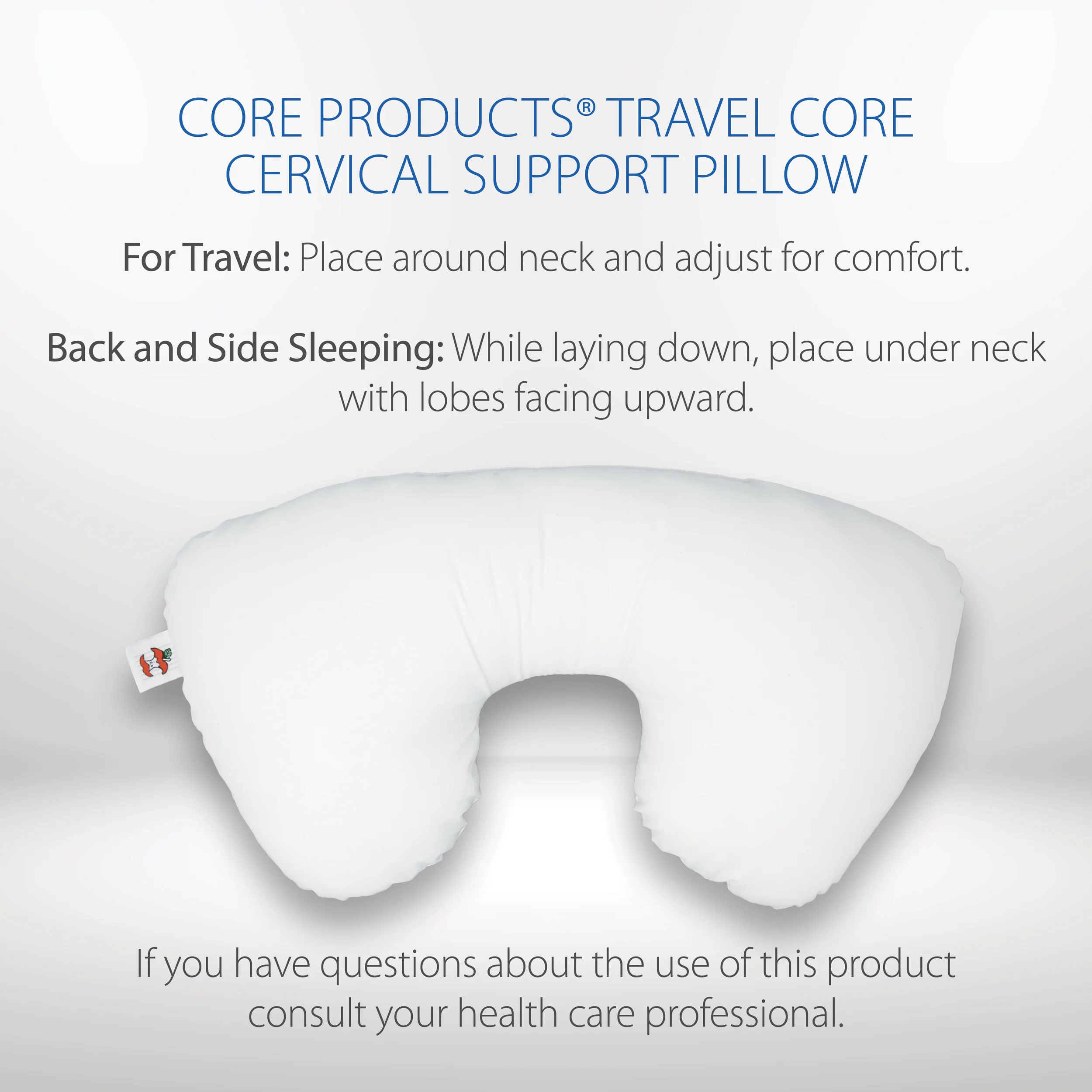 Travel Core® Cervical Support Pillow Travel Core® Cervical Support Pillow