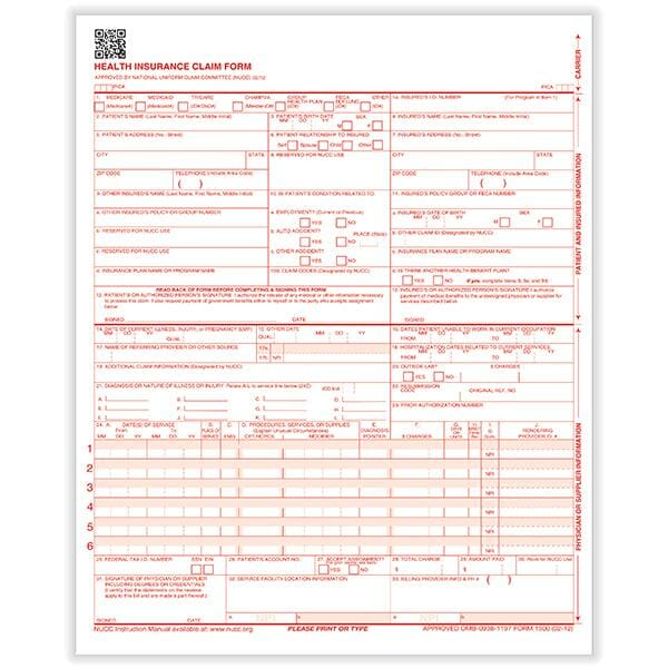 HCFA Laser Printer Forms HCFA Laser Printer Forms