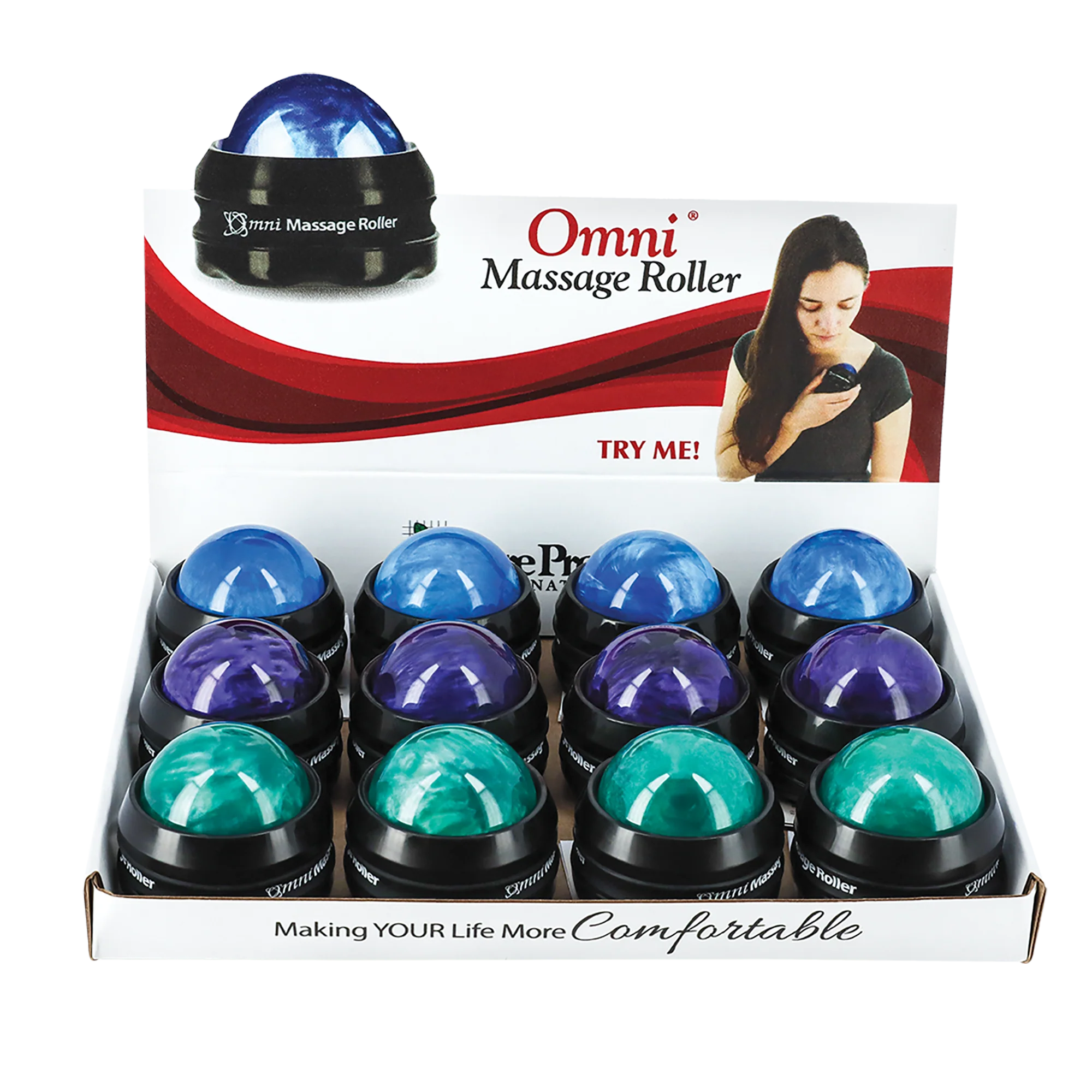 Omni Massage Rollers - Single or Display Omni Massage Rollers - Single or Display