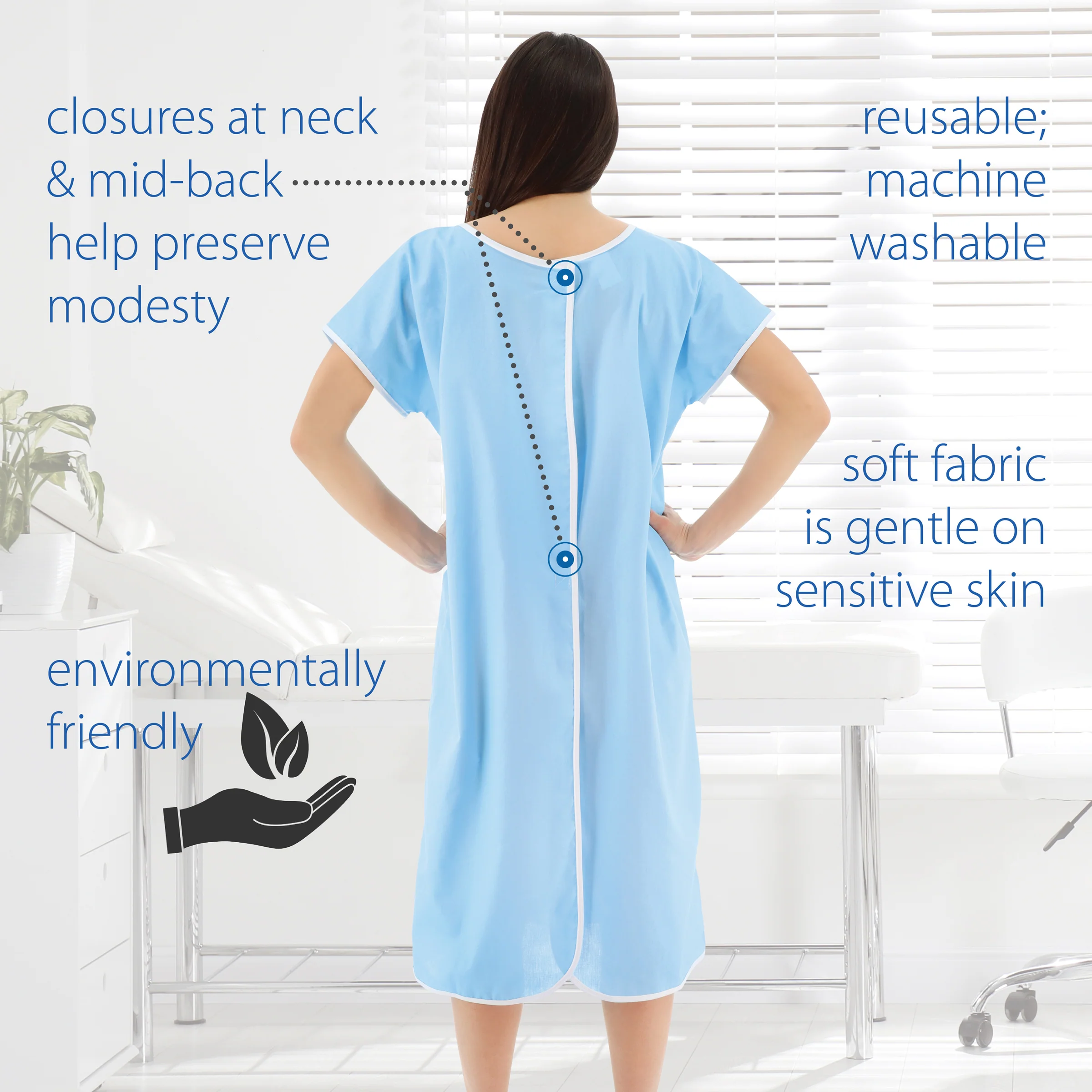 Blue Patient Gowns Blue Patient Gowns