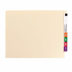 End Tab Fastener File Folders with Shelf-Master® Reinforced Straight-Cut Tab