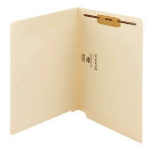 End Tab Fastener File Folders with Shelf-Master® Reinforced Straight-Cut Tab
