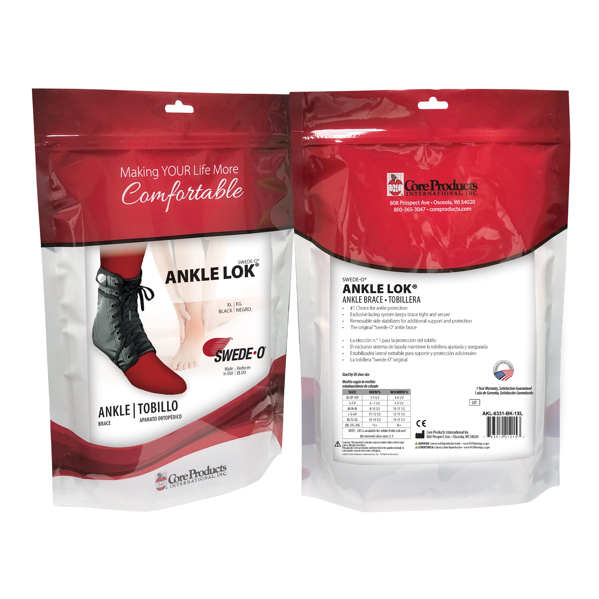 Swede-O Ankle Lok Brace Swede-O Ankle Lok Brace