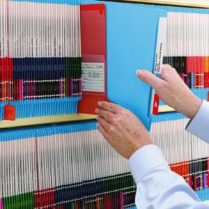 Colored End Tab Fastener Folders with Shelf-Master® Reinforced Tab