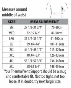 Swede-O Thermal Vent Lumbar Support