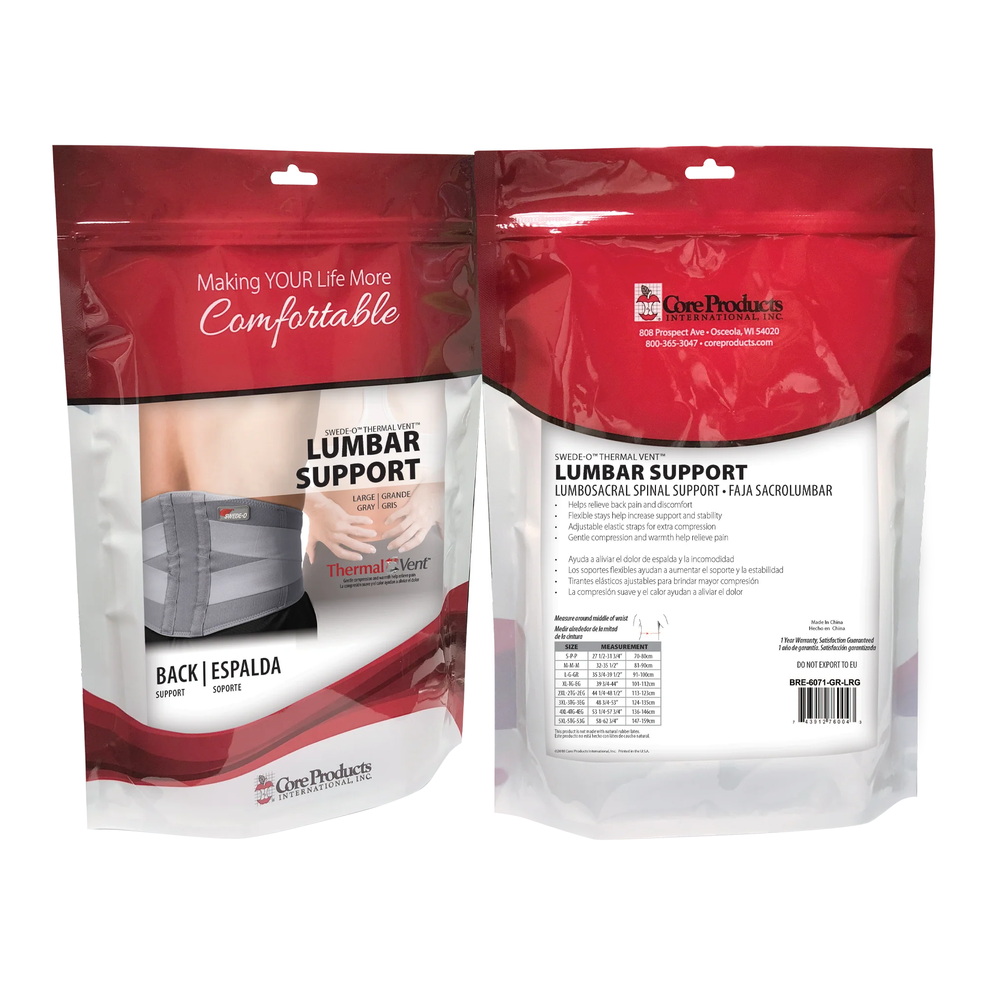 Swede-O Thermal Vent Lumbar Support Swede-O Thermal Vent Lumbar Support