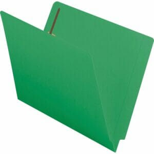 Colored End Tab Fastener Folders with Shelf-Master® Reinforced Tab