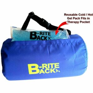 B-Rite Back Portable Lumbar Support Cushion (Ice Pack Sold Separately)