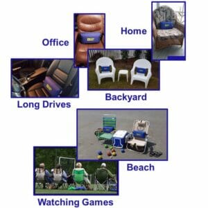 B-Rite Back Portable Lumbar Support Cushion (Ice Pack Sold Separately)