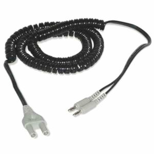 Amrex Muscle Stims Cord - Shielded Double Retractable Cord with Banana Ends