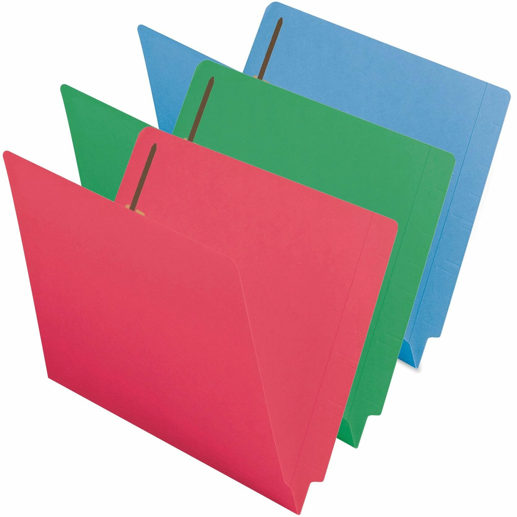 Colored End Tab Fastener Folders with Shelf-Master® Reinforced Tab Colored End Tab Fastener Folders with Shelf-Master® Reinforced Tab