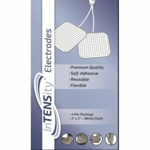 InTENSity Square Cloth Electrodes - 2" x 2" Packs of 10