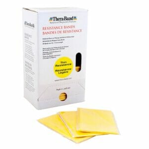 TheraBand Professional Latex Resistance Bands, 5 Foot, 30 Count