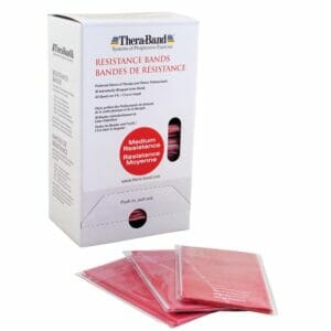 TheraBand Professional Latex Resistance Bands, 5 Foot, 30 Count