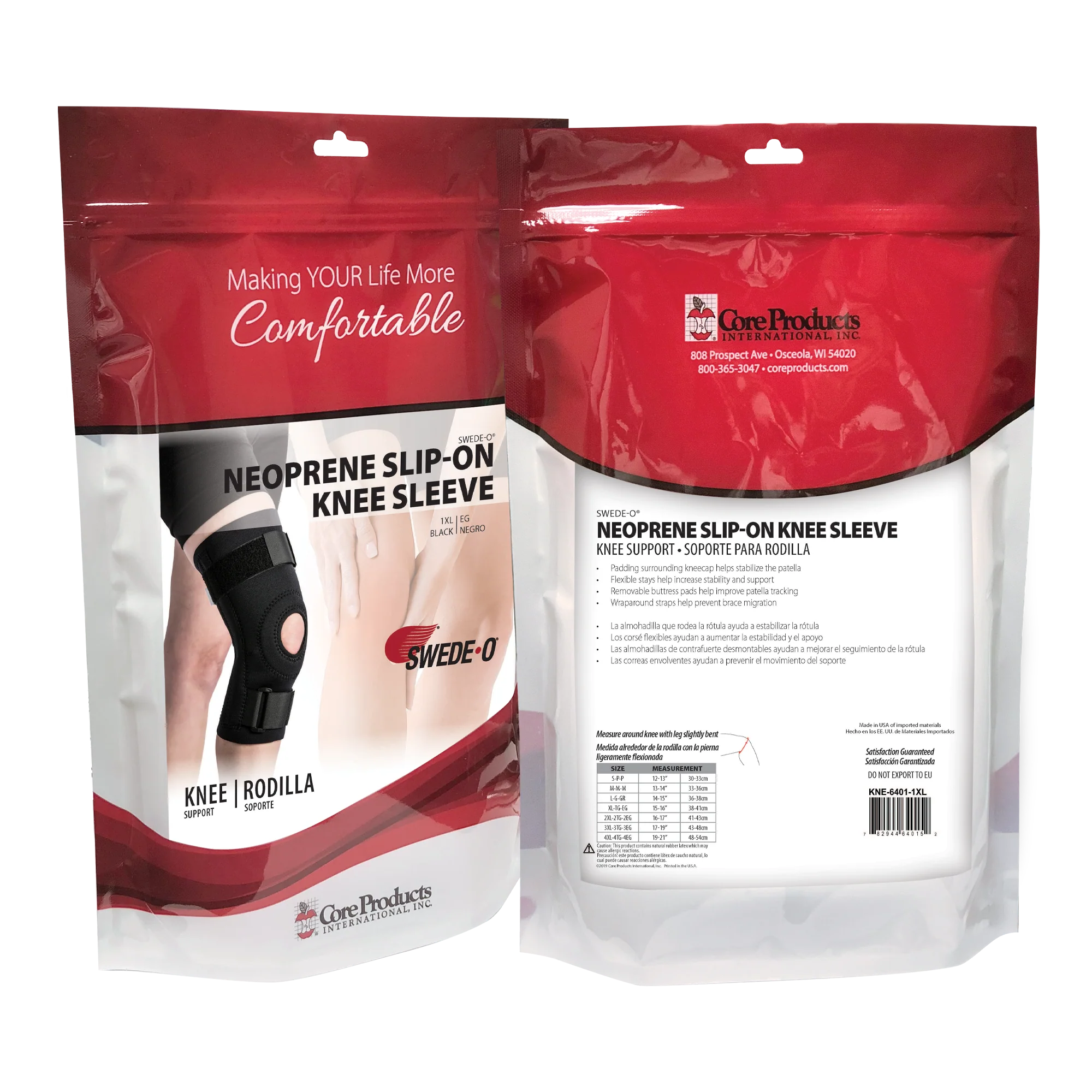 Swede-O Neoprene Slip-On Knee Sleeve Swede-O Neoprene Slip-On Knee Sleeve