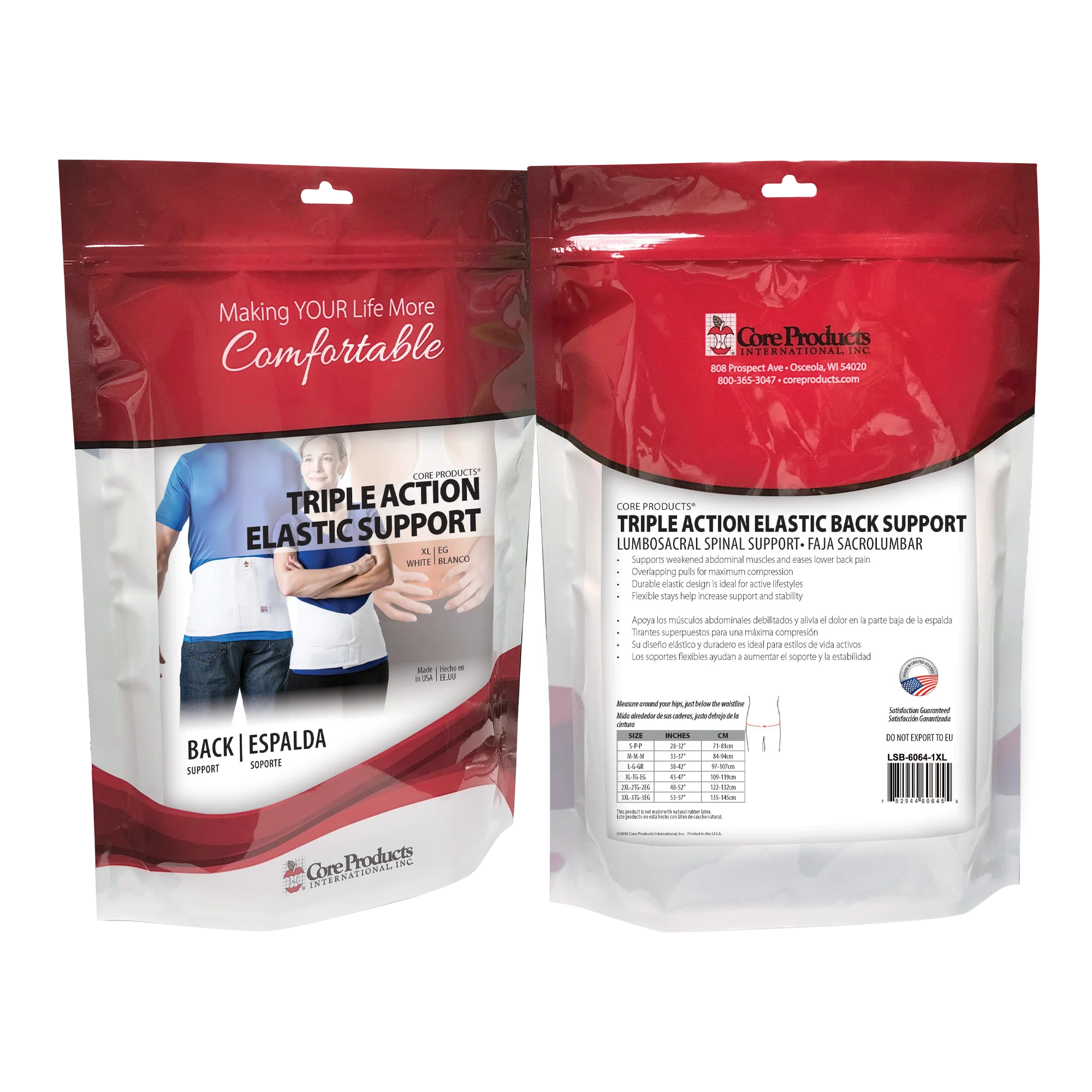 Triple Action Elastic Back Support Triple Action Elastic Back Support