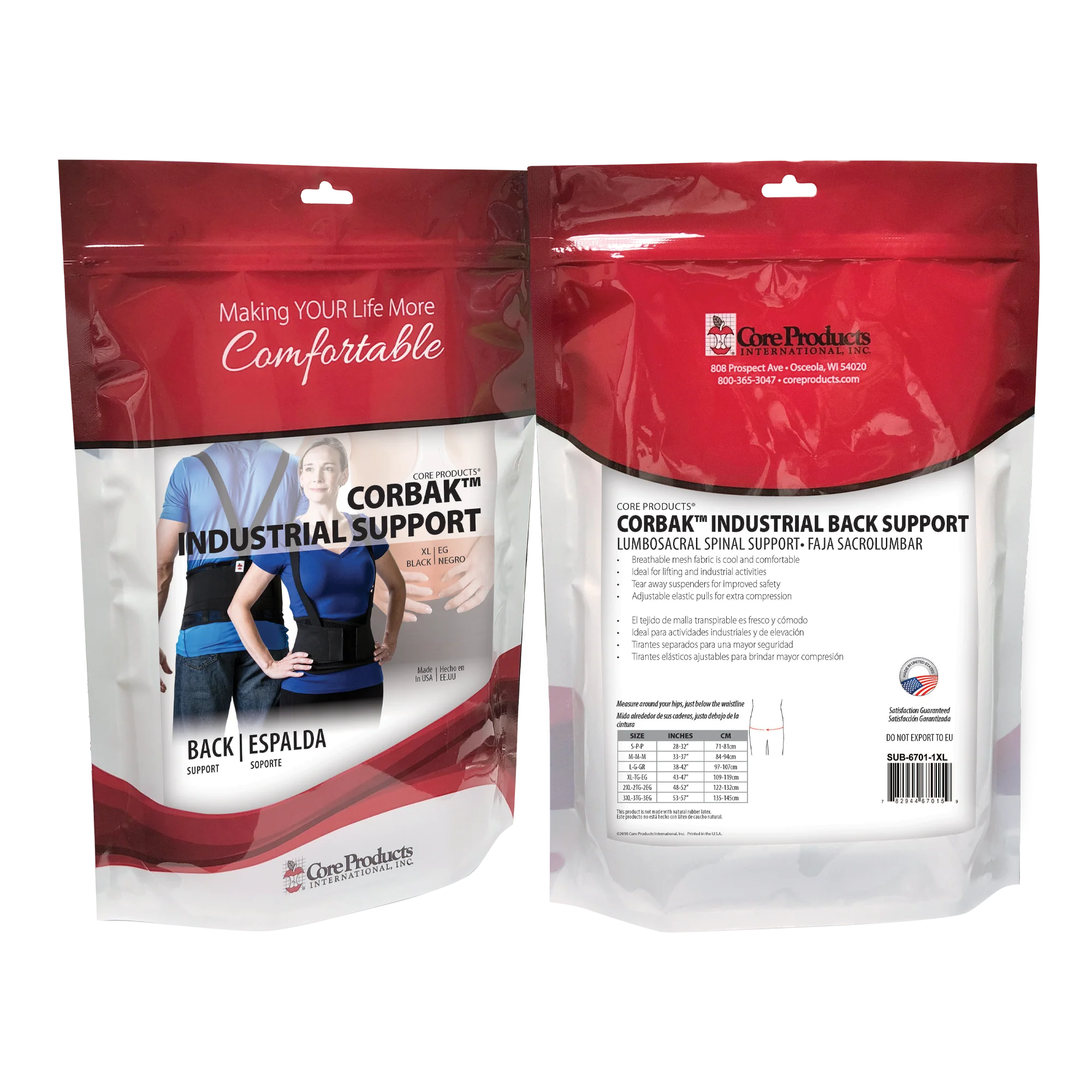CorBak Industrial Back Support CorBak Industrial Back Support