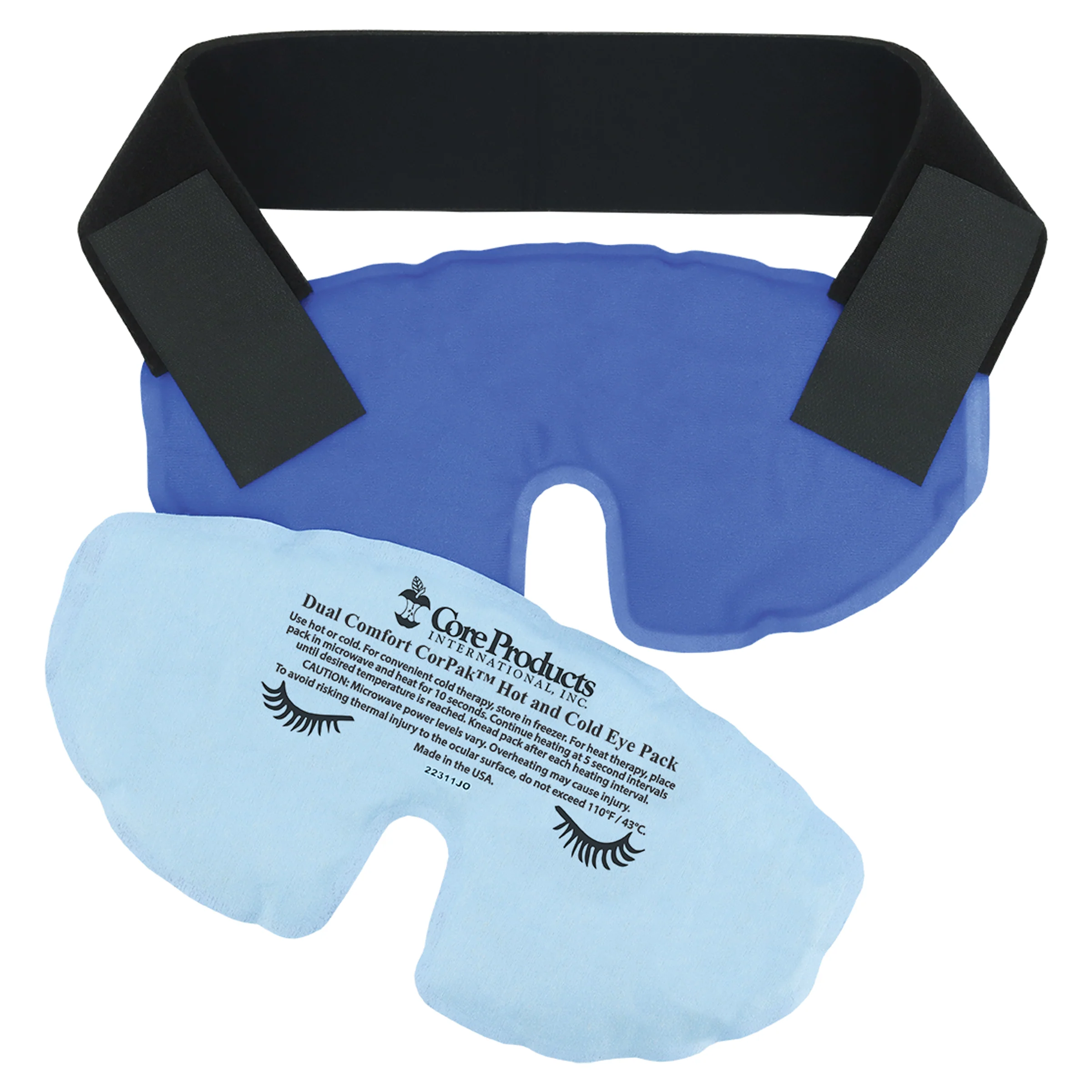 Dual Comfort CorPak™ Migraine Eye Mask Hot or Cold Therapy Pack Dual Comfort CorPak™ Migraine Eye Mask Hot or Cold Therapy Pack