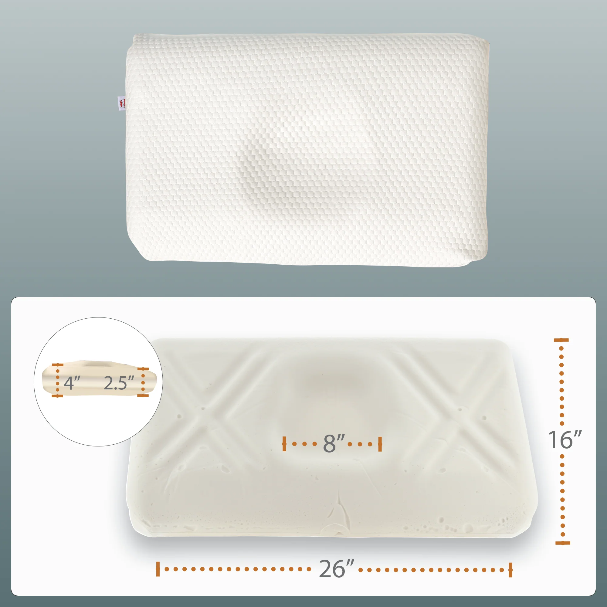 Tri-Core Ultimate Cervical Pillow, Firm Support Tri-Core Ultimate Cervical Pillow, Firm Support