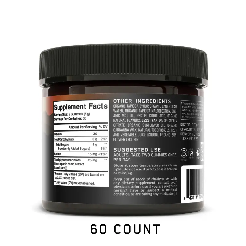 CBD GUMMIES: 25MG DAILY WELLNESS 60 CT Not for Resale in CA, VA, or GA CBD GUMMIES: 25MG DAILY WELLNESS 60 CT Not for Resale in CA, VA, or GA