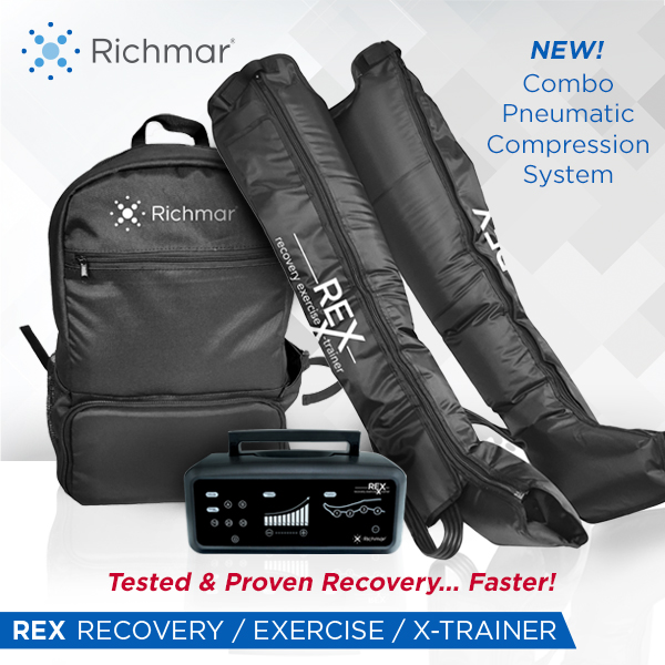 Richmar REX Combo Pneumatic Compression System for Muscle Recovery Richmar REX Combo Pneumatic Compression System for Muscle Recovery