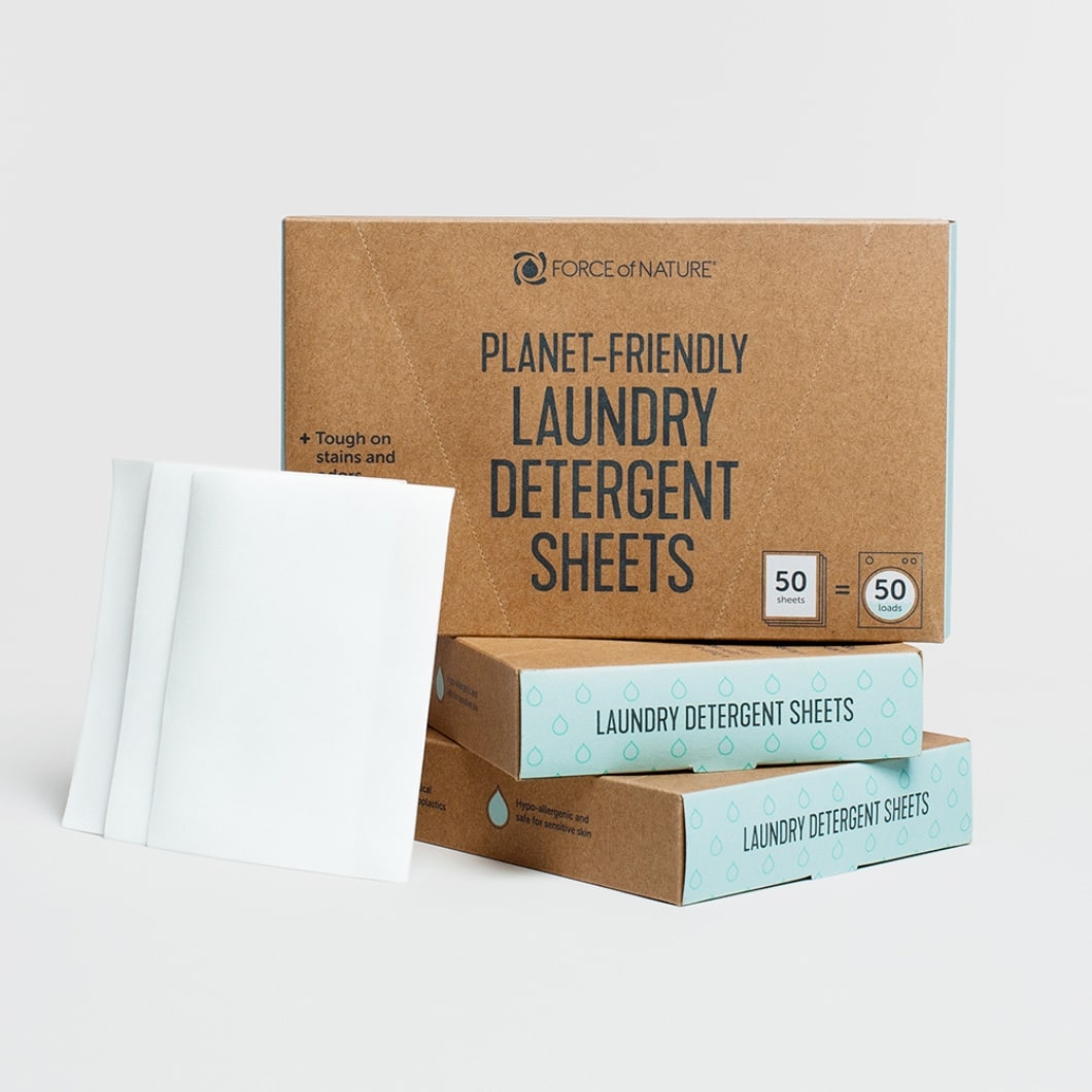 Force of Nature Laundry Detergent Sheets (Box of 50) Force of Nature Laundry Detergent Sheets (Box of 50)