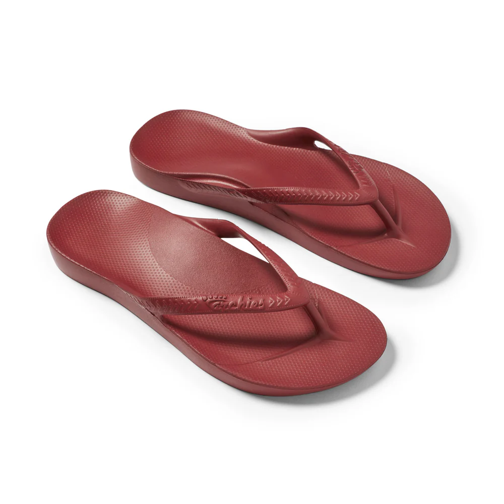 Archies Flip-Flops in Sangria Red Archies Flip-Flops in Sangria Red