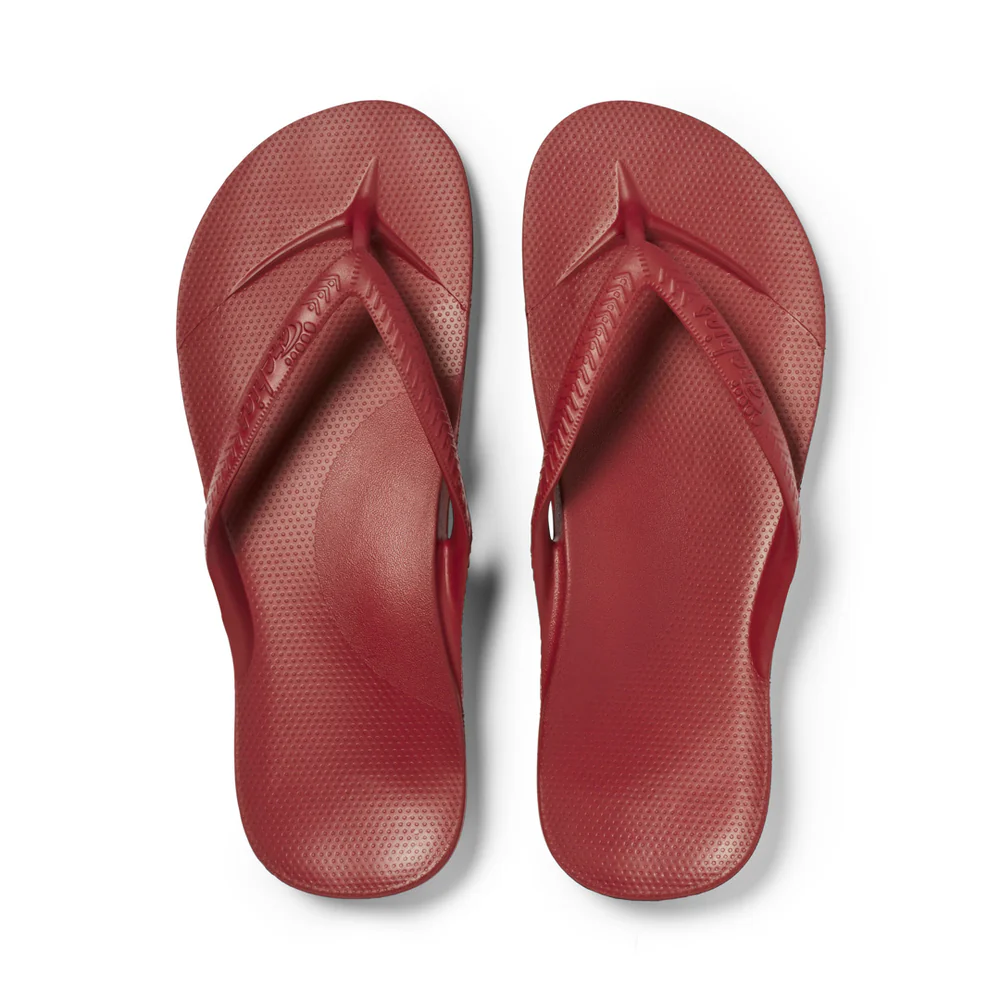 Archies Flip-Flops in Sangria Red Archies Flip-Flops in Sangria Red