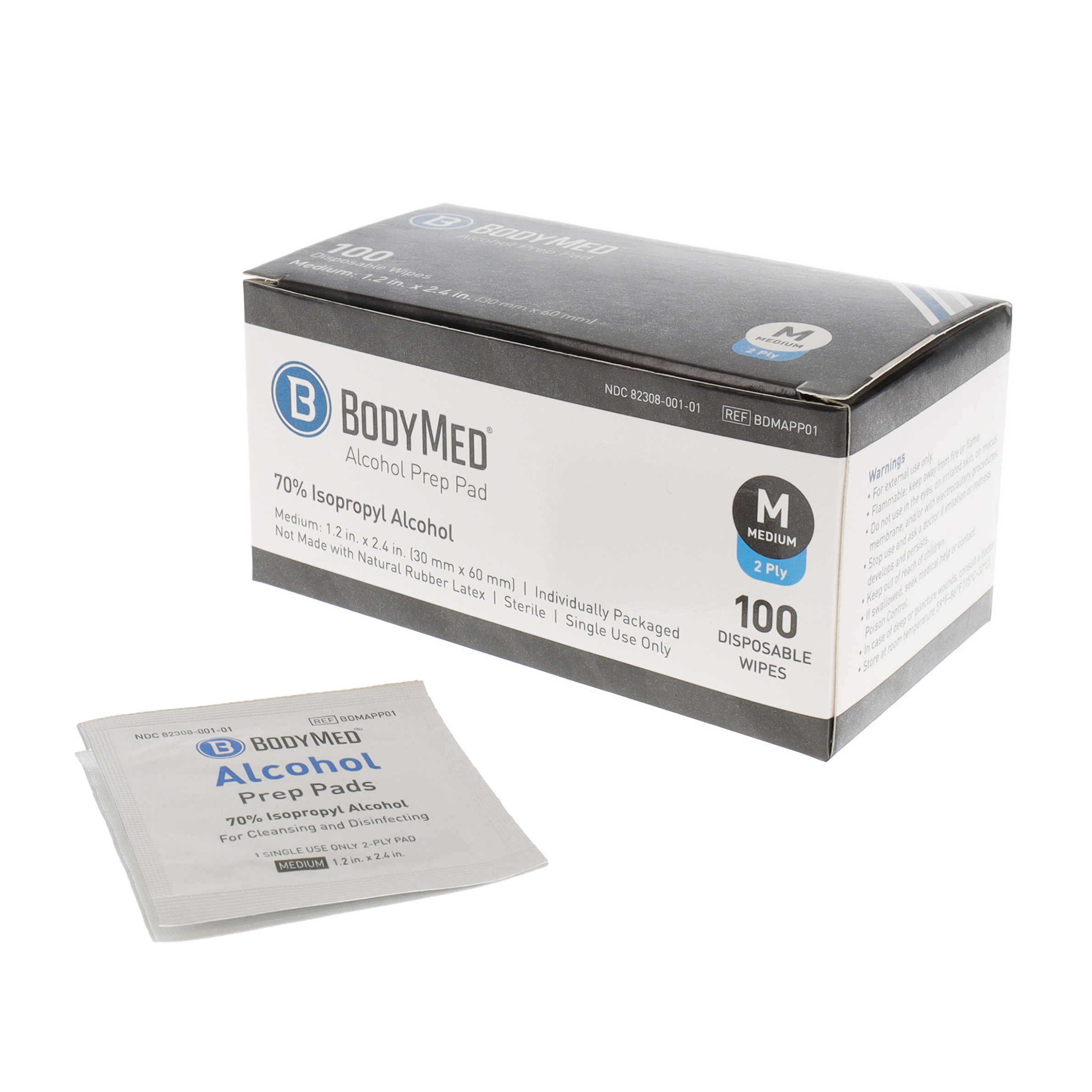 Alcohol Prep Pads 100/box Alcohol Prep Pads 100/box