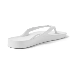 Archies Flip-Flops in White Crystal